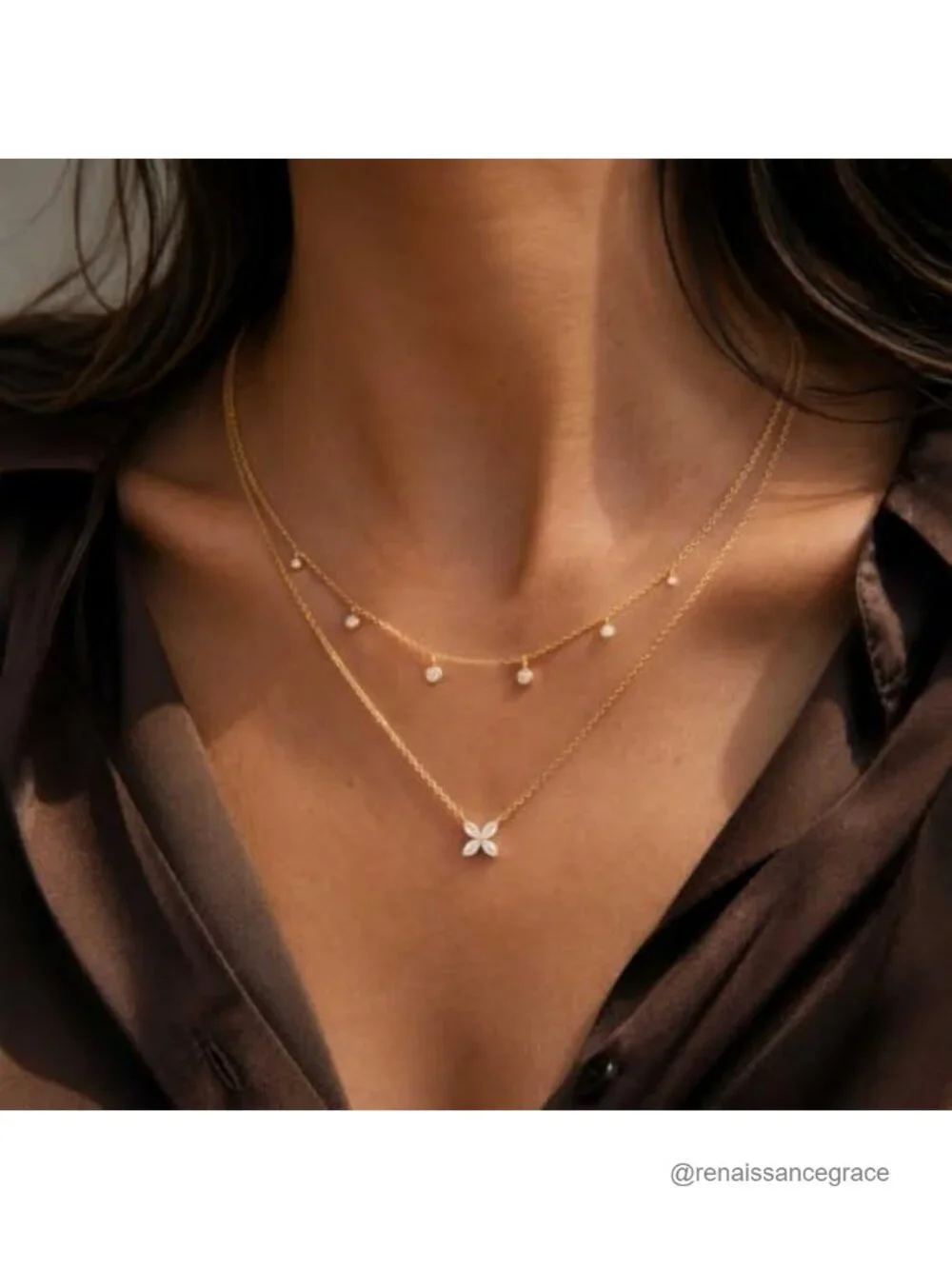 N/A layered necklace